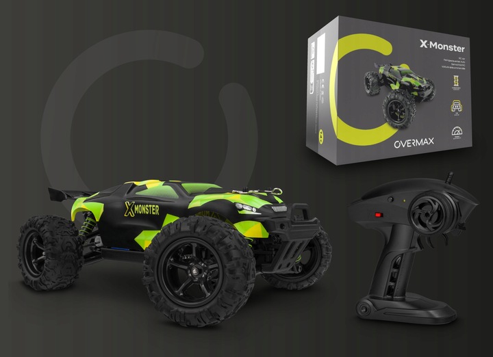 SAMOCHÓD RC AUTO TERENOWY NA PILOTA 4x4 DUŻY AKUMULATOR x 2szt SKALA 1:18