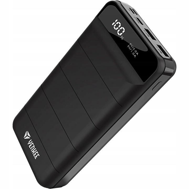 Powerbank Yenkee YPB 3010 2xUSB LCD Micro USB USB-C Lighting 30 000 mAh