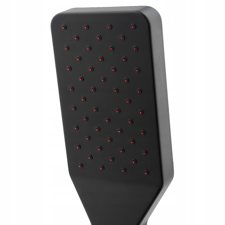 Bateria prysznicowa czarna ścienna jednouchwytowa ze słuchawką i wężem YOKA