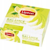 Herbata zielona cytrusowa LIPTON Green Tea Citrus Balance 100 kopert