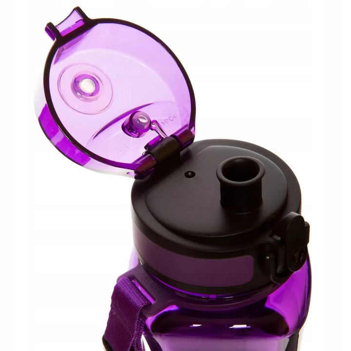 BUTELKA NA WODĘ SPORTOWA 550ML SHAKER DO BIAŁKA DO ODŻYWEK TRITAN FIOLETOWY