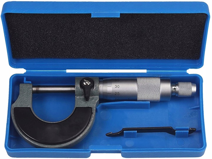MIKROMETR NONIUSZOWY ZEWNĘTRZNY 0.01MM 0-25 MM ANALOGOWY ETUI