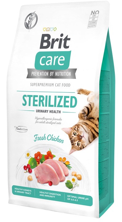 Brit Care Cat Grain Free Sterilized Urinary Sucha Karma dla Kota 7kg