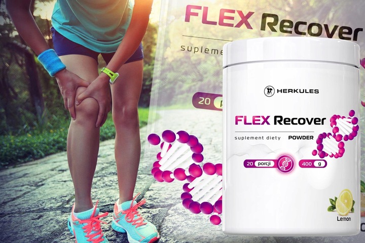 HERKULES Flex Recover Powder 400g NA BÓL STAWÓW ZAPOBIEGA URAZOM KOŚCI