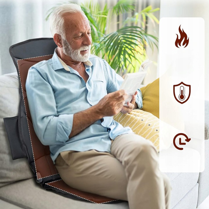 Mata masująca masażer wibracyjny do pleców ciała karku kręgosłupa szyi