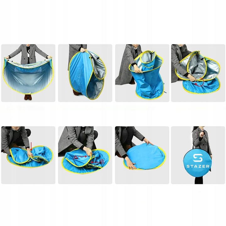 NAMIOT PLAŻOWY NA PLAŻĘ BIWAK Z BASENEM BRODZIKIEM BRODZIK Z DASZKIEM