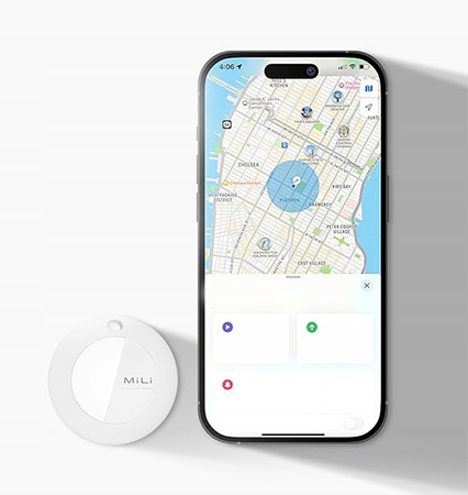 Zestaw 3x Lokalizator Bluetooth MiTag AirTag + 3x Biały Brelok