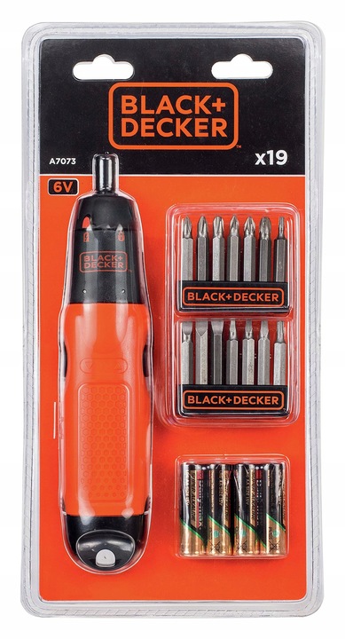 WKRĘTAK WKRĘTARKA Black&Decker A7073-XJ + ZESTAW BITÓW