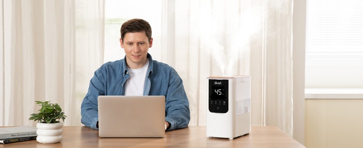 Nawilżacz powietrza Levoit OasisMist 450S dyfuzor ciepła zimna mgiełka 40m2