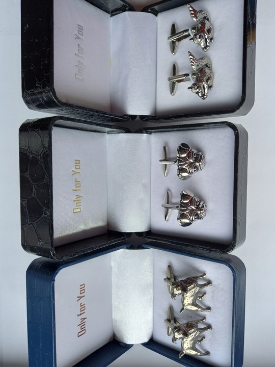 Złote spinki do koszul Kotwice Marine dla Żeglarza