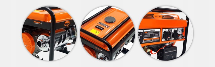 Agregat prądotwórczy przenośny benzynowy generator prądu 7km AVR 3000W