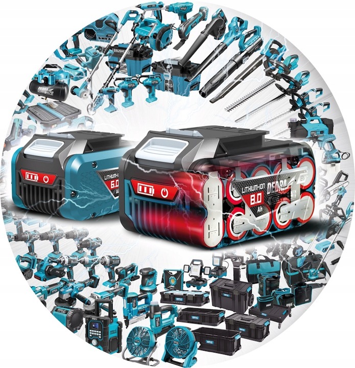 KLUCZ UDAROWY DEDRA akumulatorowy bezszczotkowy 350Nm SAS+ALL 3biegi 1,2"