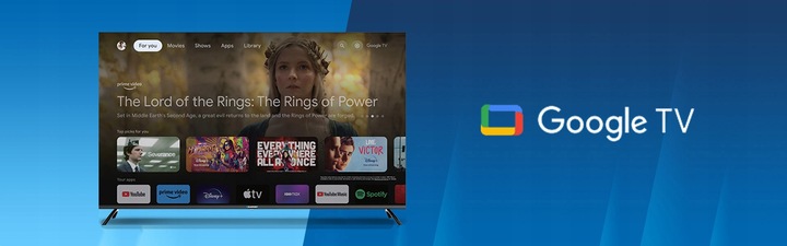 TELEWIZOR BLAUPUNKT 32 CALE LED HD GOOGLE TV DOLBY DIGITAL DVB T T2 HEVC