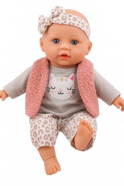 Lalka bobas duża 32 cm interaktywna śpiewa mówi 2 języki PL EN SMILY PLAY