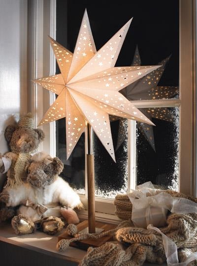 Gwiazda stojąca Solvalla 700323 biała dąb wys.65cm