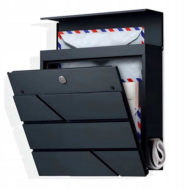 Skrzynka na listy GRAVIT szary