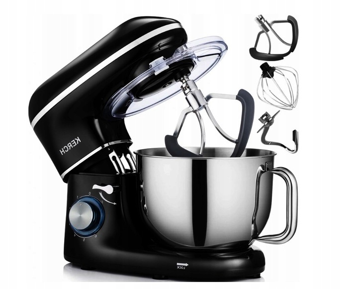 ROBOT KUCHENNY PLANETARNY MIKSER Z MISĄ KERCH MYCHEF BLACK 6,2L