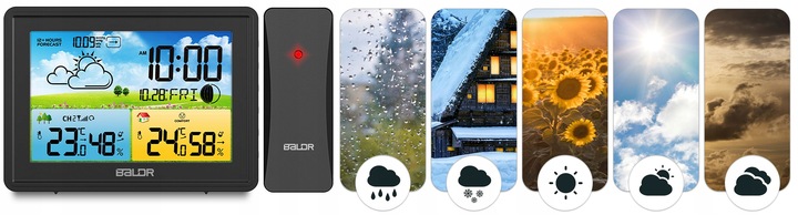 BEZPRZEWODOWA STACJA POGODY POGODOWA HIGROMETR