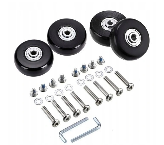 4 SZT ZESTAW KÓŁEK DO WALIZKI CZĘŚCI NAPRAWCZE BAGAŻY WALIZEK TOREB 50*18mm