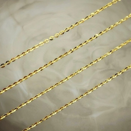 ZŁOTY łańcuszek splot ROLO PR. 585 (14K) długość 45 cm