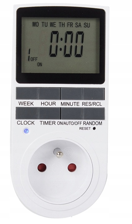 PROGRAMATOR CZASOWY WŁĄCZNIK WYŁĄCZNIK LCD