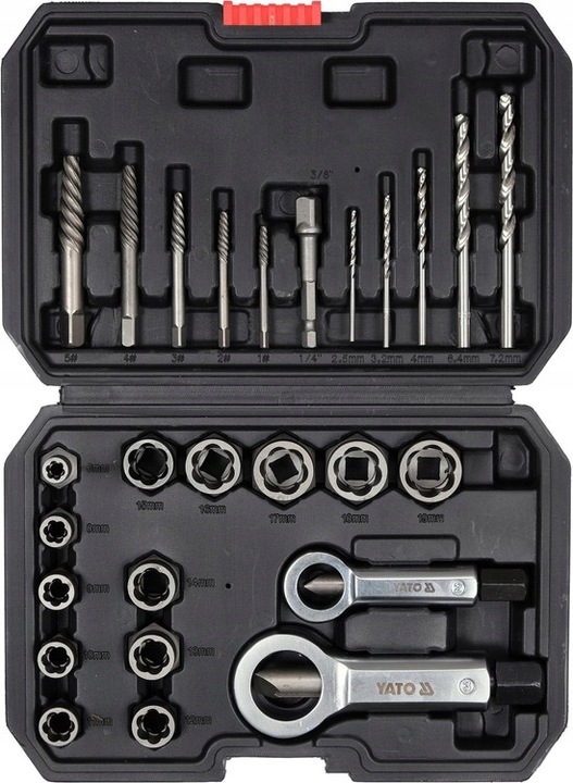 YATO UNIWERSALNY ZESTAW DO WYKRĘCANIA YT-06037