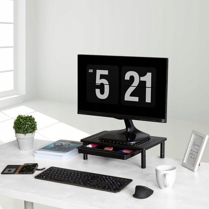 PODSTAWKA POD MONITOR DRUKARKE LAPTOPA Z SZUFLADĄ
