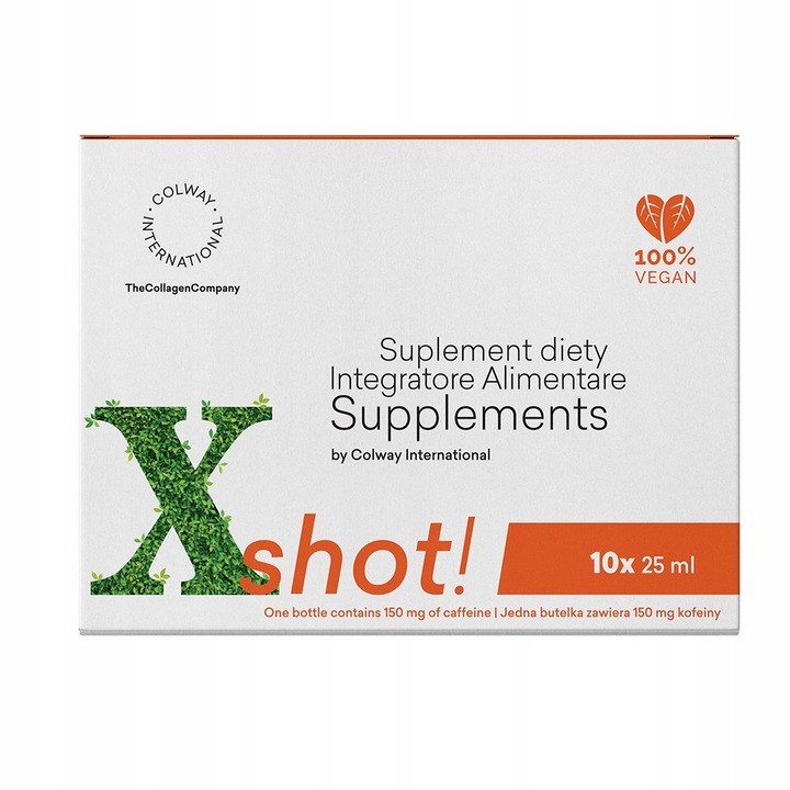 2x Xshot NATURALNY energetyk witaminowy COLWAY 10 x 25 ml