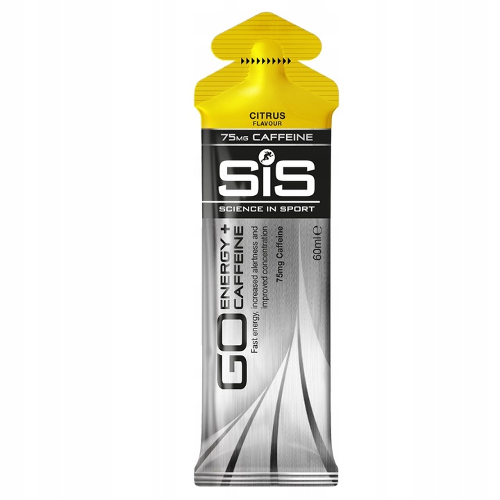 SIS ŻEL ENERGETYCZNY ENERGY+CAFFEINE 10x60ml Cytryna Citrus