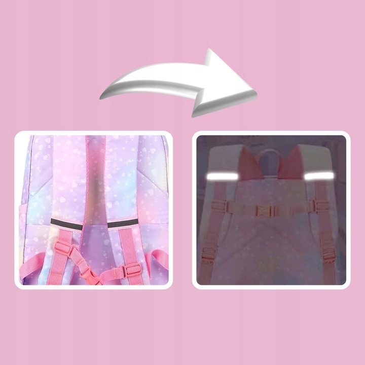 PLECAK SZKOLNY TORNISTER DLA DZIEWCZYNKI KLASA 1-3 WIELOKOMORY DO SZKOŁY