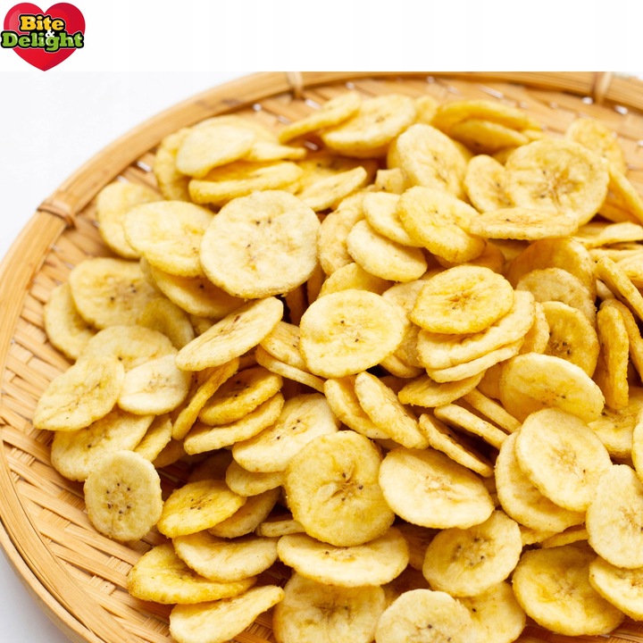 Chipsy bananowe bez cukru niesłodzone 2kg Zdrowa przekąska suszony banan