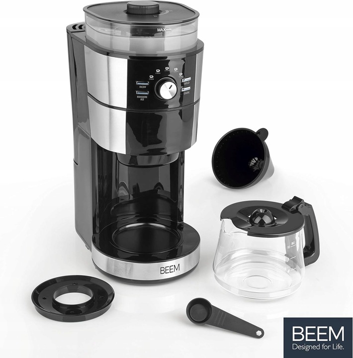 EKSPRES PRZELEWOWY Z MŁYNKIEM ŻARNOWYM I DZBANKIEM 1,25L + GRATIS