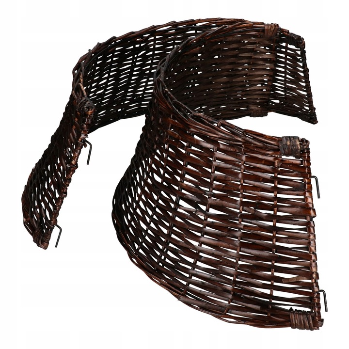 OSŁONA WIKLINOWA POD CHOINKE 70 cm KOSZ WIKLINOWY CIEMNY BRĄZ STOJAKA BOHO