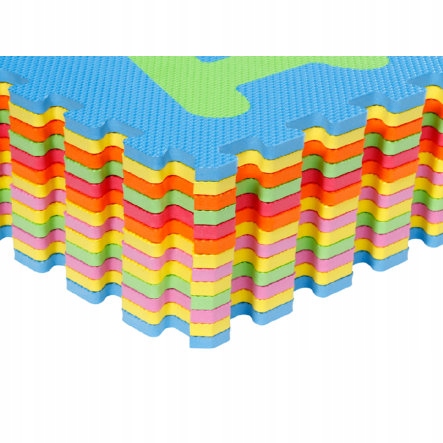 DUŻE PUZZLE EDUKACYJNE PIANKOWE DLA DZIECI CYFRY I LITERY MATA 36 ELEMENTÓW