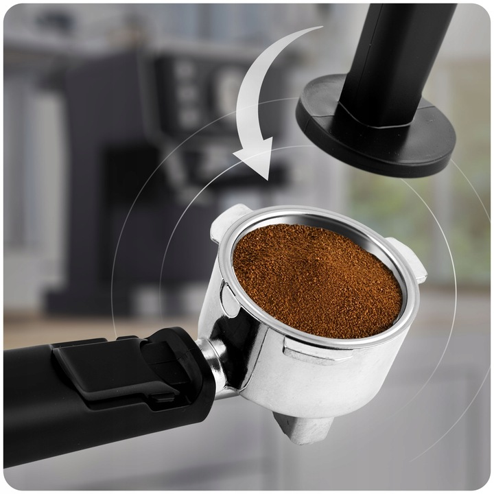 Ekspres do kawy ciśnieniowy kolbowy ze spieniaczem 20bar 1350W Berdsen