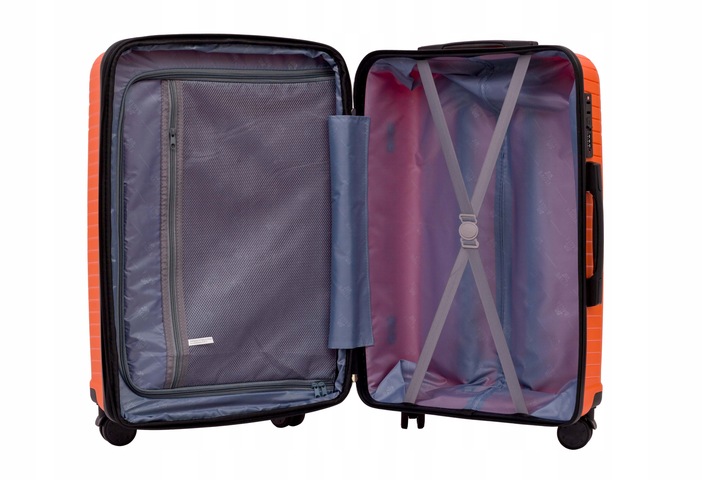 Komplet Wytrzymałych Walizek Podróżnych BAGIA Z Polipropylenu + GRATIS