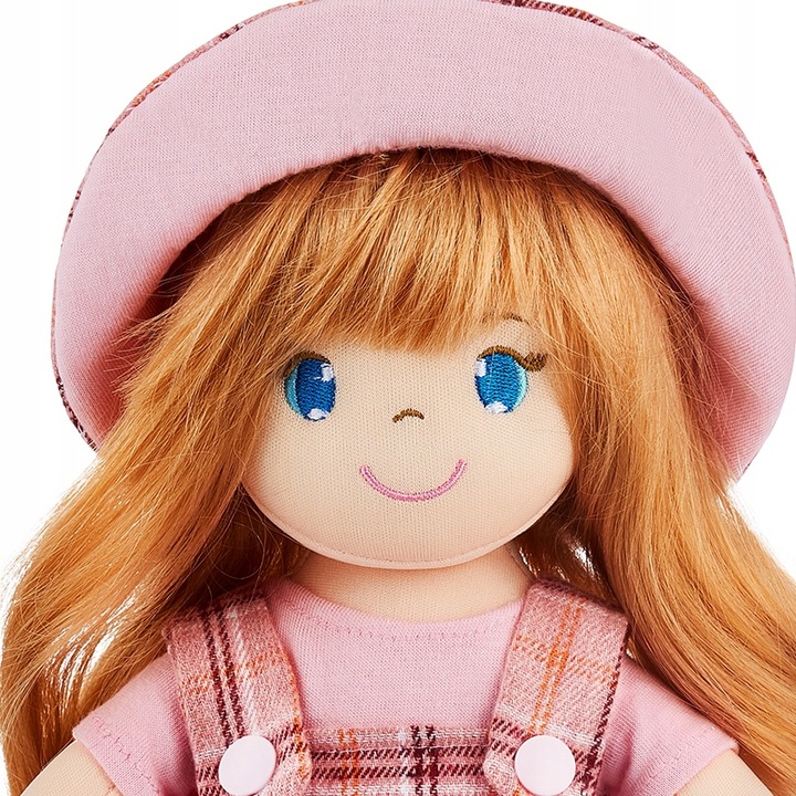 Lalka szmacianka bobas Majeczka piękne włosy