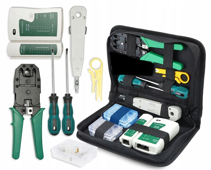 TESTER KABLI TESTER ŚCIĄGACZ ZACISKARKA RJ45 LAN 3