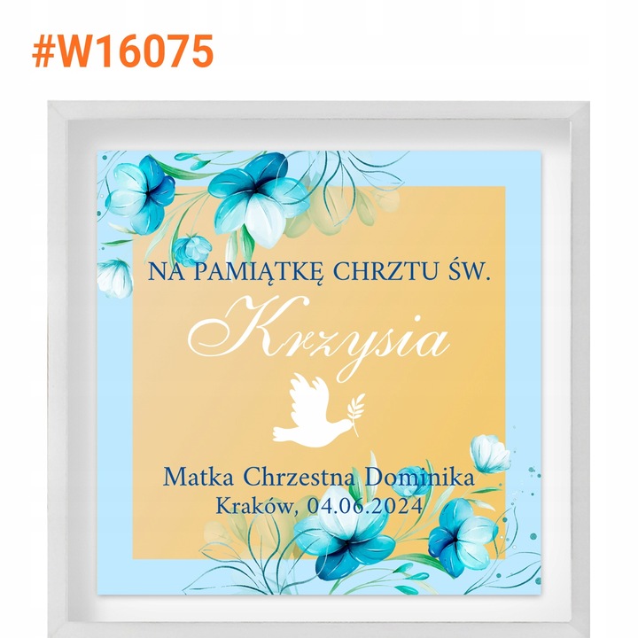Złoty Krzyżyk z Łańcuszkiem na Chrzest dla Chłopca 585 Pamiątka Chrztu