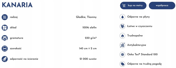 Siedzisko tapicerowane OGRODOWE PODUSZKA 40x80