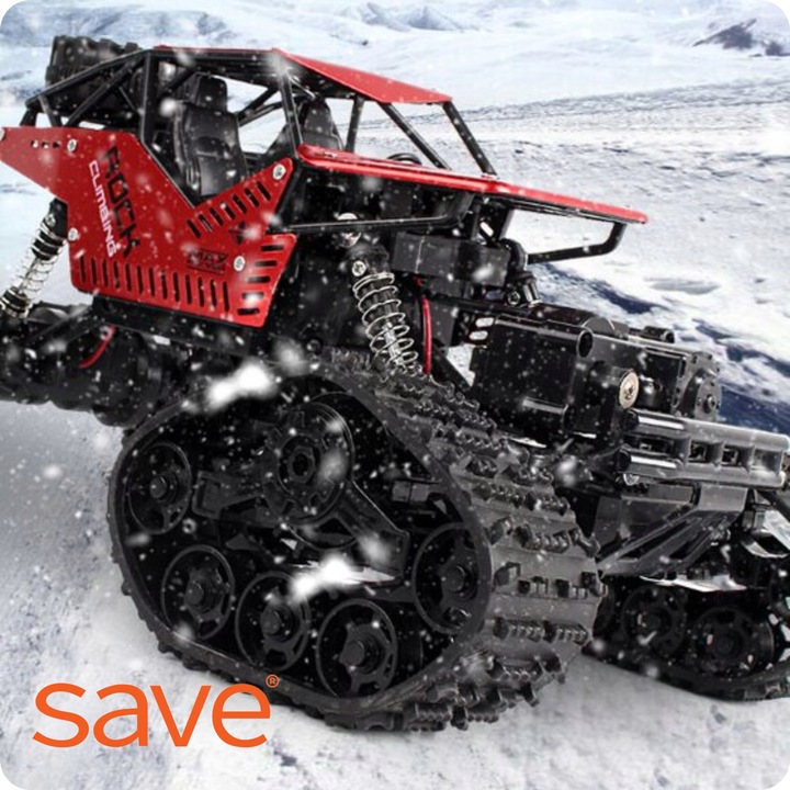 Samochód Zdalnie Sterowany Terenowy 4x4 Auto Na Pilota Z KOŁAMI GĄSIENICAMI