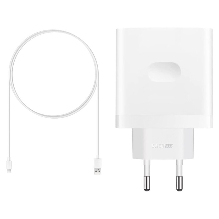 Ładowarka sieciowa 65W Oppo SUPERVOOC + kabel USB typ C ORYGINALNA