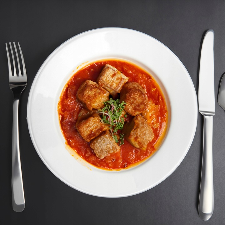 SERWIS OBIADOWY BIAŁE SZKŁO ZESTAW TALERZY BIAŁY NA 6 OSÓB WZÓR SONIA