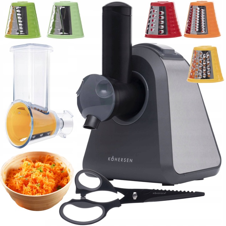 Szatkownica 7w1 Tarka Elektryczna do warzyw sałatek lodów frytek +NOŻYCE