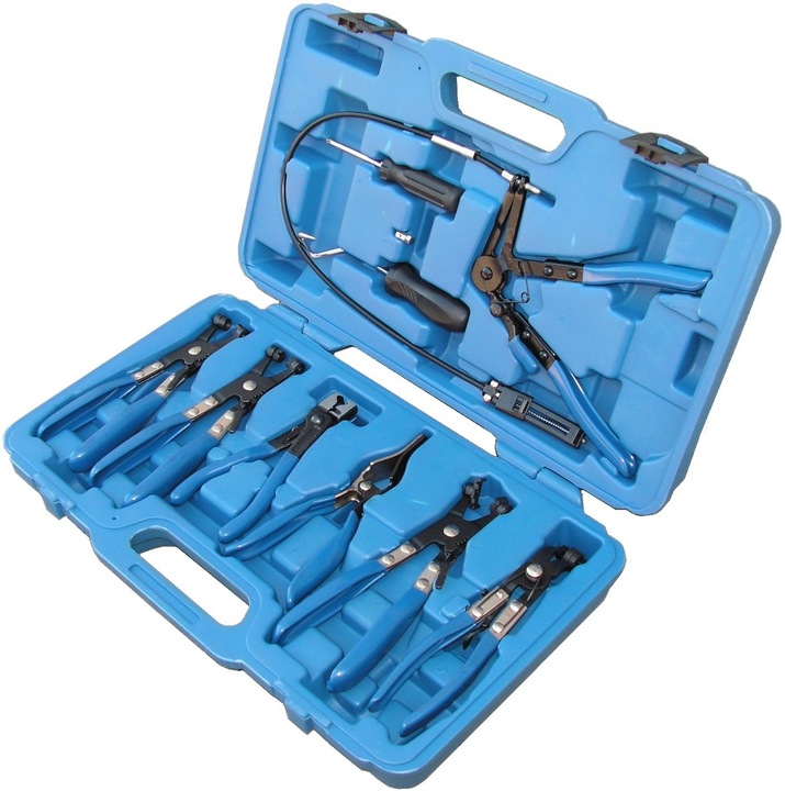 SZCZYPCE DO OPASEK ZACISKOWYCH ZESTAW 9 ELEMENTÓW OSŁON SZCZYPIEC CLICK-R