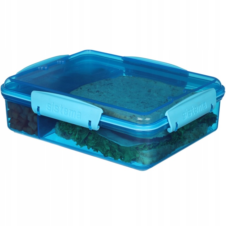 ŚNIADANIÓWKA POJEMNIK lunchbox z Przegródkami snack duo 975ml to-go Sistema