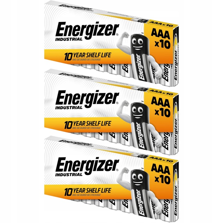 Baterie AAA ENERGIZER Paluszki Alkaiczne R3 1.5V Mocne 30 sztuk Oryginalne