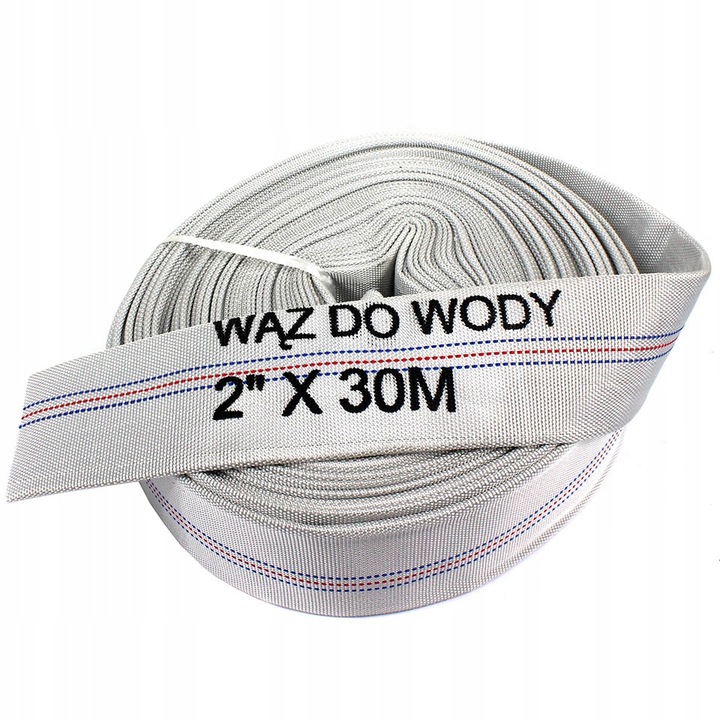 WĄŻ STRAŻACKI PARCIANY PODGUMOWANY DO WODY SZAMBA 2 CALE 30M DO POMPY