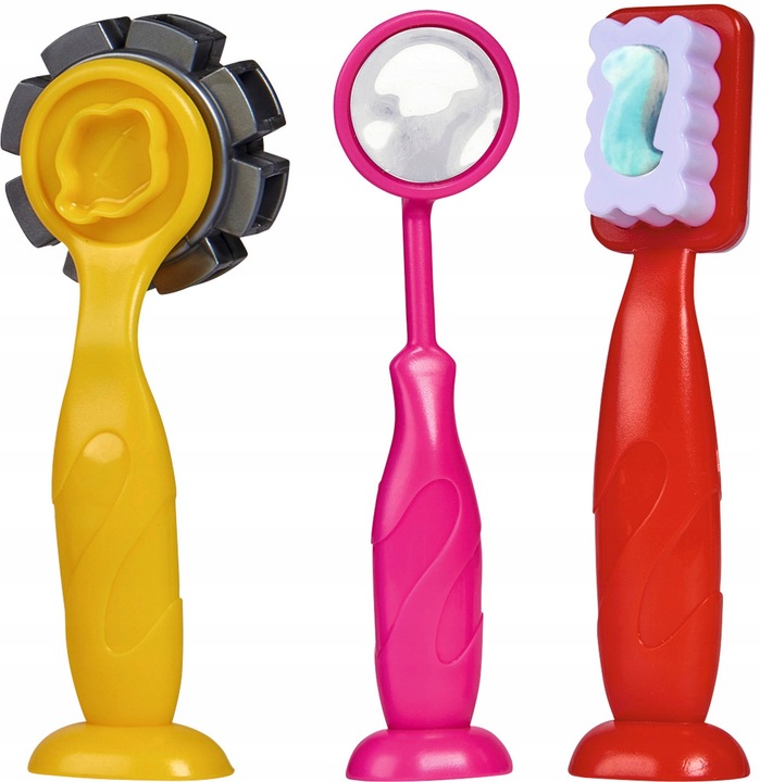 ZESTAW CIASTOLINA MAŁY DENTYSTA KROKODYL MASA PLASTYCZNA + AKCESORIA 7 TUB