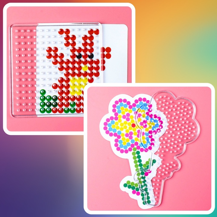 KORALIKI do PRASOWANIA ZESTAW 9000 szt DLA DZIECI SZABLONY WALIZKA PREZENT